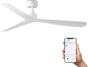 Ventilator tavan smart sistem TUYA si telecomanda ROCKER M alb