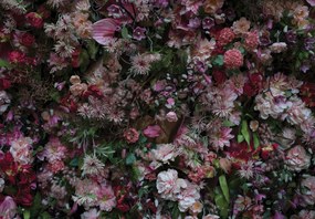 Fototapet - Perete de flori (147x102 cm)