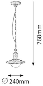 Rabalux 8740 - Corp de iluminat exterior OSLO 1xE27/60W