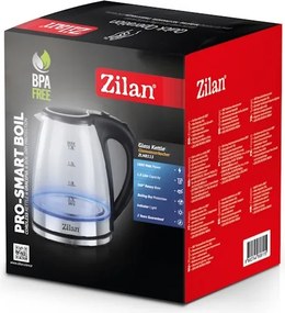 Fierbator electric Zilan ZLN8115, putere 1800 W, capacitate 1.8 litrii, transparent