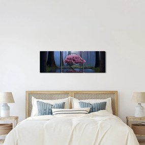Tablou - Noapte magică (cu ceas) (90x30 cm)