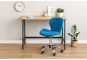 Set pentru birou masa de birou TAYLOR SONOMA 100x50 cm + scaun de birou AVOLA VELVET albastru regal