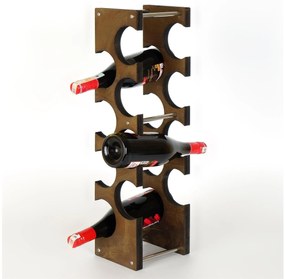 Suport decorativ pentru vin Vanute 6 (Nuc) . 1093689