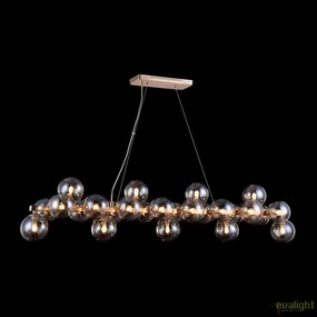 Lustra deosebita cu 25 de surse de lumina Dallas, auriu/ chihlimbar MYMOD547PL-25G