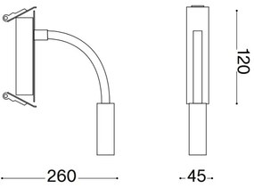 Ideal Lux - Lampă flexibilă IO LED/3W/230V CRI 90 negru