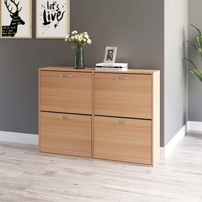 HOMCOM Dulap Pantofi Spațios, Design Modern pentru Hol, Mobilier Eficient pentru Depozitare, Alb | Aosom Romania