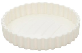 Savoniera rotunda Minas, plastic, alb, Ø 11 cm