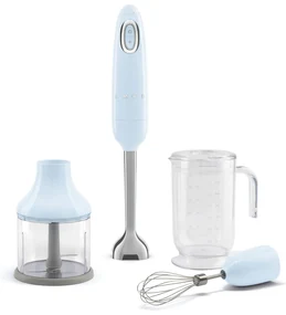 Blender SMEG HBF03 cu accesorii, 700W, albastru pastel - Smeg