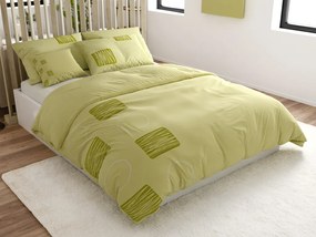 Lenjerie de pat din microsaten CALVYNA, verde deschis Dimensiune lenjerie de pat: 70 x 90 cm | 140 x 200 cm