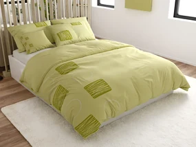 Lenjerie de pat din microsaten CALVYNA, verde deschis Dimensiune lenjerie de pat: 70 x 90 cm | 140 x 200 cm
