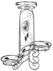 Suport de flori 88x65 cm argintiu