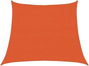 vidaXL Pânză parasolar, portocaliu, trapez, 3/4x3 m, HDPE, 160 g/m²