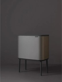 Cos de gunoi Brabantia Bo Touch 651105, 36 l, Deschidere lina si silentioasa, Gri