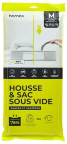Cutie de depozitare sub pat, din plastic cu vacuum 60x45x15 cm – Homéa