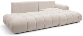 Colțar Lutario L II cu funcție de dormit, dreapta - țesătură hidrorepelentă bej Venice 2026