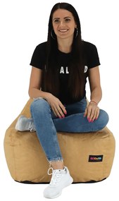 Fotoliu tip sac, material textil bej, RIMINO TIPUL 1