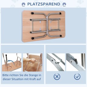 PawHut Masa de Îngrijire a Câinelui Masa de Tuns cu Coș Inferior Masa de Îngrijire a Animalelor de Companie Masa de Frizerie pentru Câini și Pisici până la 100kg Negru | Aosom Romania