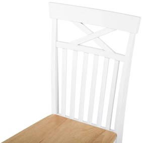 Set 2 buc scaune de sufragerie Houza (alb). 1080171