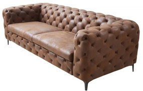 Canapea fixa eleganta Modern Barock 240cm, maro antic
