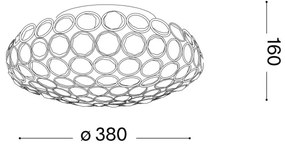 Plafonieră LED de cristal Ideal Lux KING 5xG9/3W/230V d. 38 cm crom
