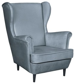 Fotoliu cu urechi Lotonas (gri albastru + wenge + negru) . 1097165