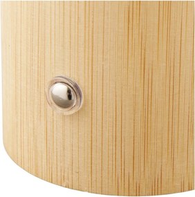 Veioză albă/în culoare naturală din bambus cu abajur din plastic (înălțime 18 cm) Stafford – House Nordic