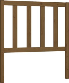 vidaXL Tăblie de pat, maro miere, 106x4x100 cm, lemn masiv de pin