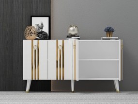 Dulap Pometu (alb + auriu) . 1093455