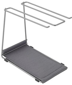 Suport pentru pahare de vin argintiu din oțel Calix – Metaltex