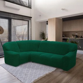 Huse super elastice HARMONIA verzi colțar (l. 340 - 540 cm)