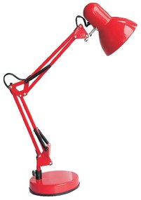 LAMPA DE BIROU KURT, 1XE27, 40W, 12.5X14X60 CM, ROSU