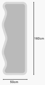 Oglinda Asel White 50 x 160 cm