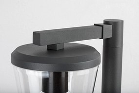 Stalp mediu pentru iluminat exterior design modern IP44 Savano antracit