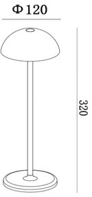 Lampă LED dimabilă de exterior Lucide 15500/02/30 JOY LED/1,5W/4V IP54 negru