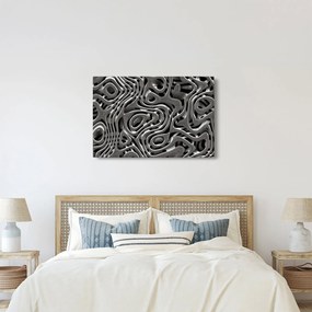 Tablou - Abstractizare metalică (90x60 cm)