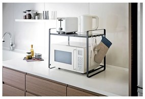 Raft de bucătărie, reglabil, YAMAZAKI Tower, negru