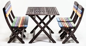 Set mobilier gradina pliabil Margharita Color, 110 cm, colorat