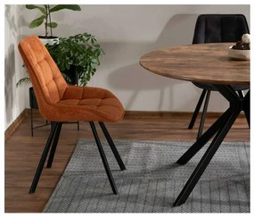 Masă de bucătărie Aster 120 cm, nuc / negru
