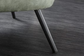 Fotoliu design elegant Amsterdam, catifea verde