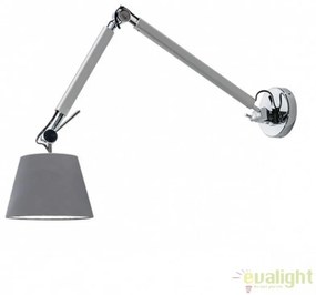 Aplica perete directionabila design modern ZYTA S ALU gri