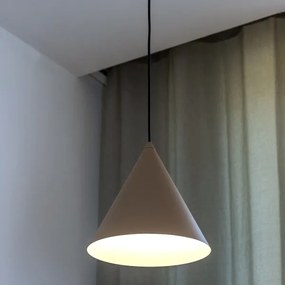 Lustră suspendată pe cablu ETNA II, 1xE27/15W/230V, diametru 25 cm, bej