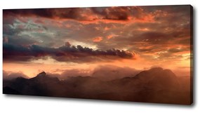 Imprimare tablou canvas Munte apus de soare