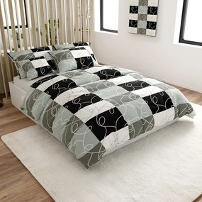 Lenjerie de pat din bumbac KASPARO BLEND gri hoteliera cu buzunar Dimensiune lenjerie de pat: 70 x 90 cm | 140 x 200 cm