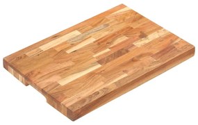 Placa de tocat, 50x35x4 cm, lemn masiv de acacia