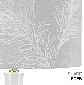 Lampă de masă Elstead MILO-AB-TL-FDEB MILO 1xE27/60W/230V gri