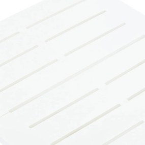 Masa de gradina pliabila, alb, 45 x 43 x 50 cm, plastic 1, Alb