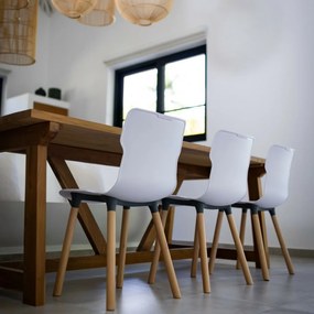 Scaun Duo wood Carrara 50,3 x 46,3 x 80,9 cm