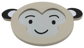 Oglindă rotundă animăluț 16x16 cm maimuță
