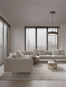 Lustra LED suspendata stil modern FELICIA maro 45cm