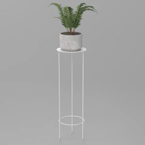 Suport de flori 100x32 cm alb